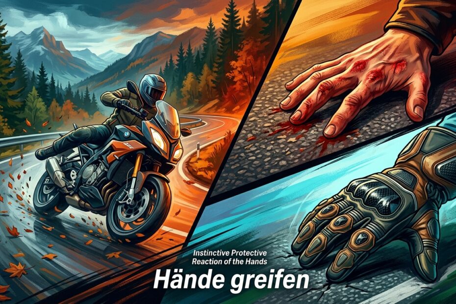Instinktive Schutzreaktion der Hände