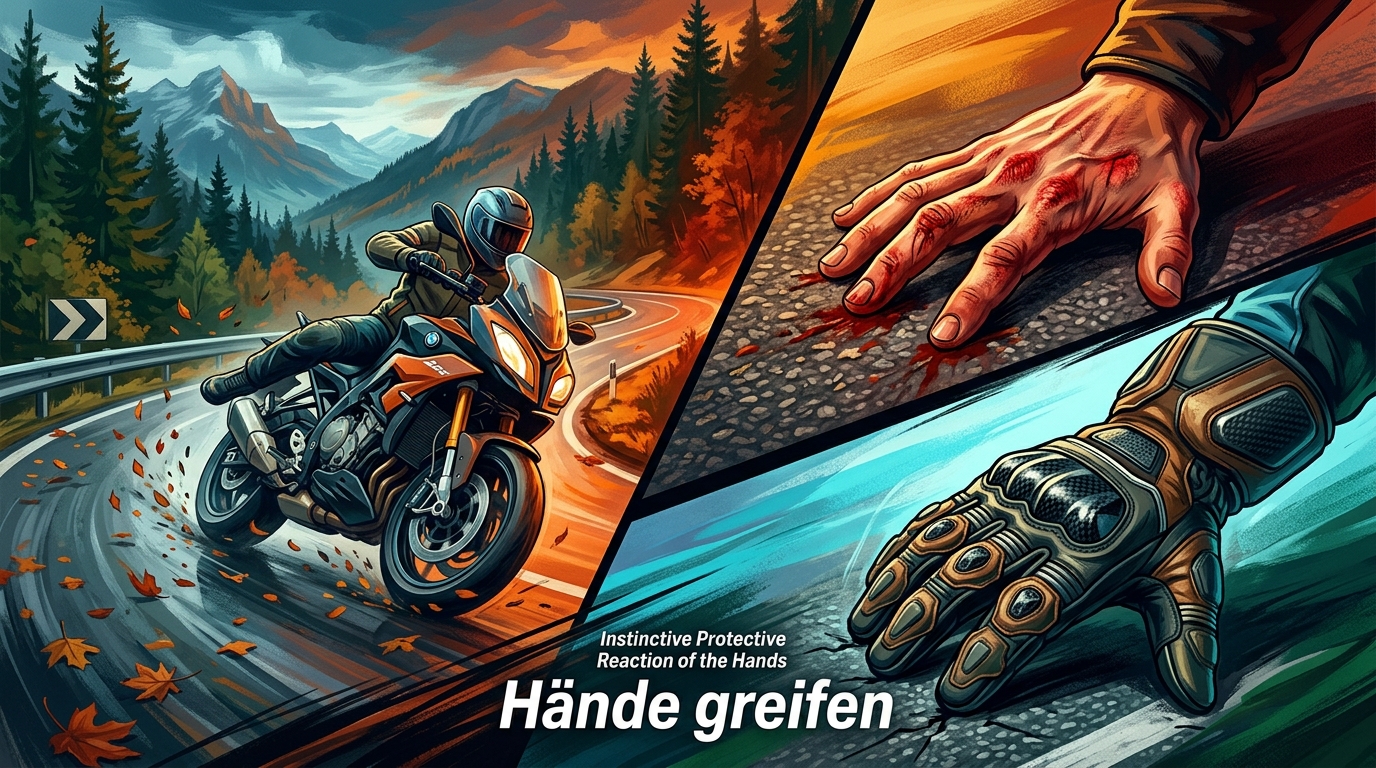 Instinktive Schutzreaktion der Hände