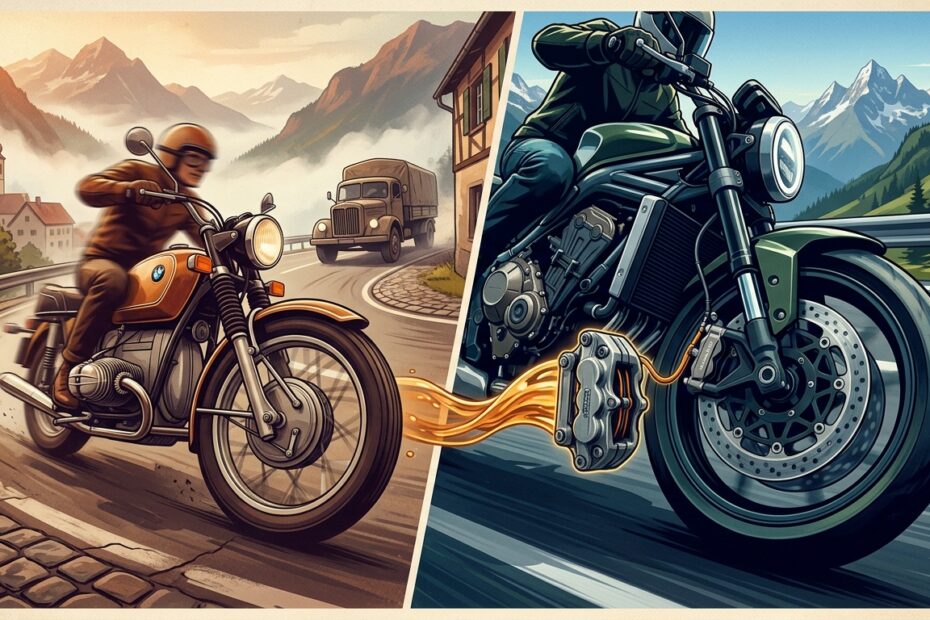 Scheibenbremse vs. Trommelbremse Evolution