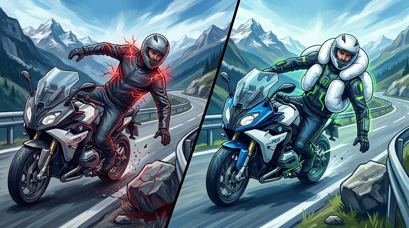 Airbag-Jacke Schutzvergleich im Crash