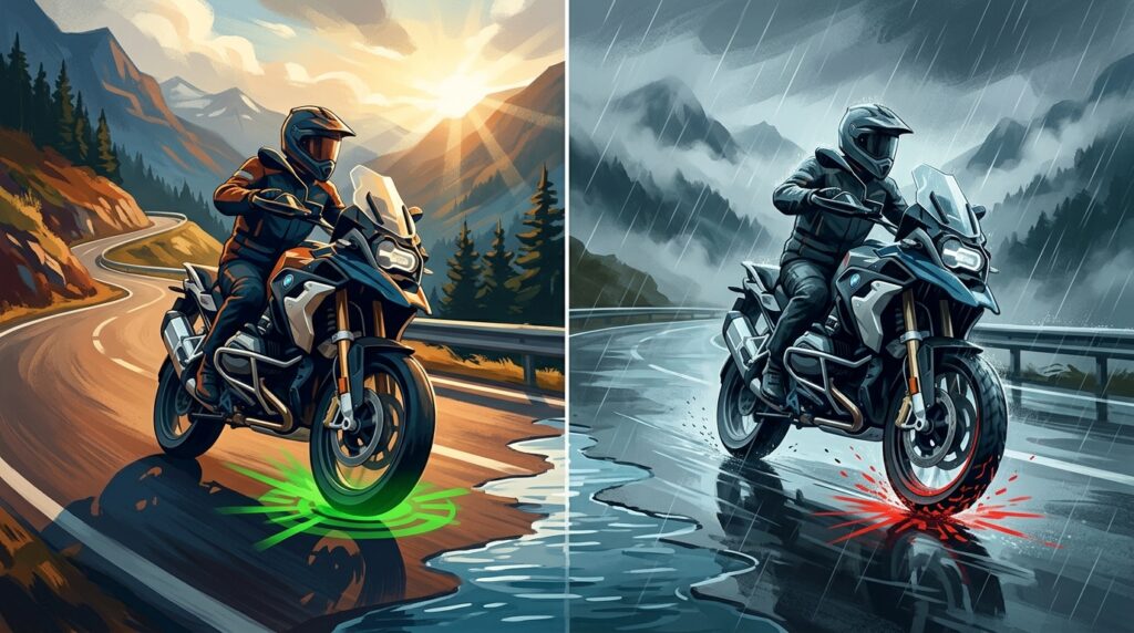 Motorradfahren bei jedem Wetter: So bleibst du sicher