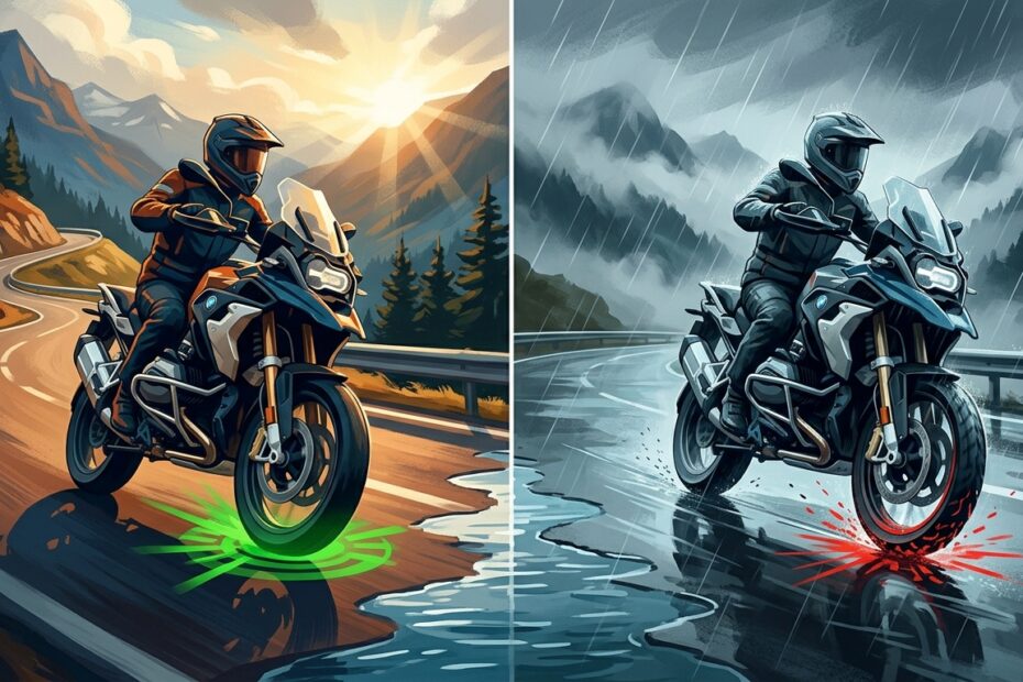 Griffverlust bei Regen visualisieren