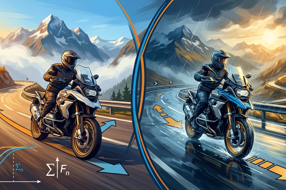 Physik des Regenfahrens visualisiert