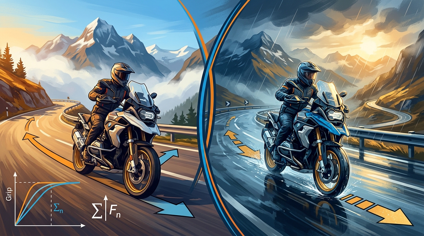 Physik des Regenfahrens visualisiert