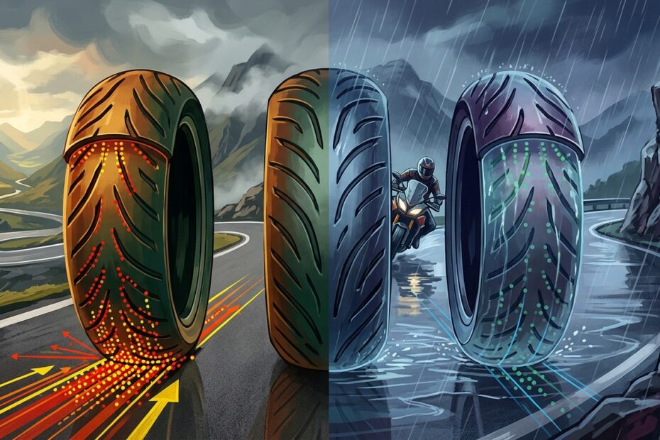 Haftung und Grip bei Nässe