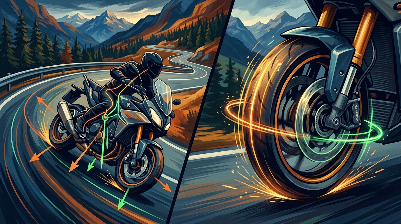 Fahrphysik: Wie Kreiselkräfte und Schwerpunkt dein Motorrad lenken