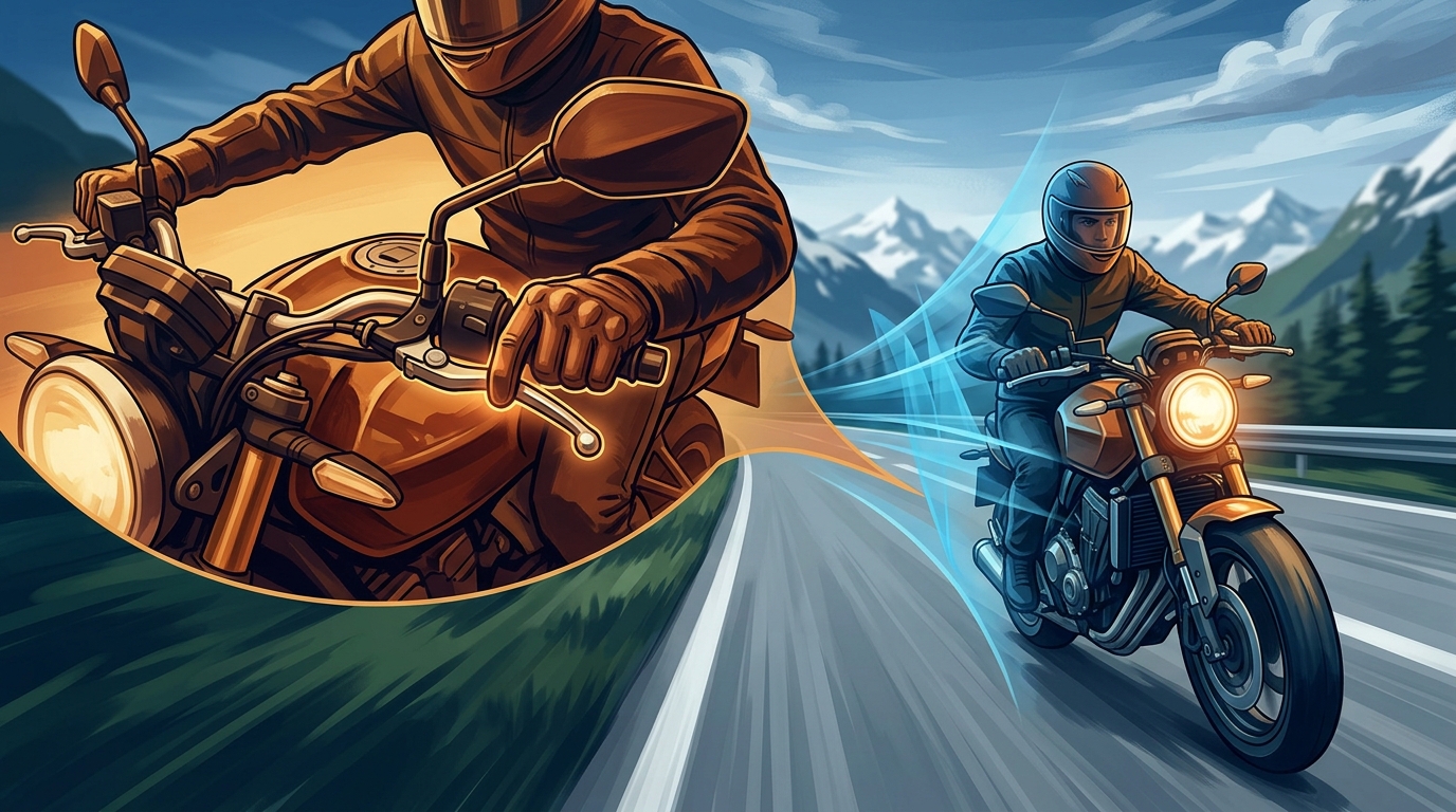 Seitenwind meistern: Fahrtechnik und Sicherheit auf dem Motorrad