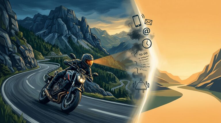 Volle Präsenz: Warum Motorradfahren echte Meditation ist